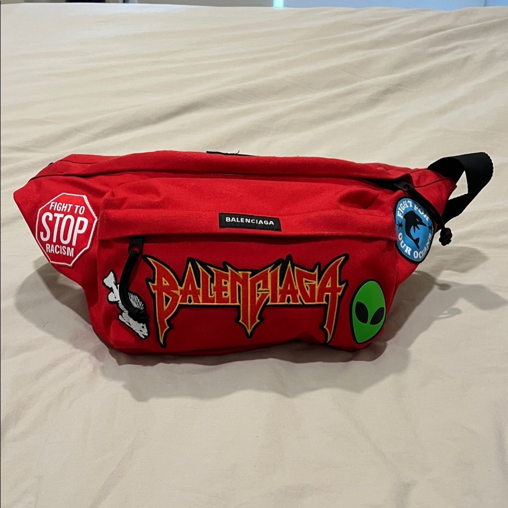 Balenciaga Ref Explorer Belt Bag With Patches